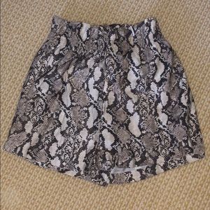 Snake skin shorts